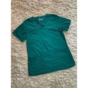 Life Threads Green Scrub Top Size M